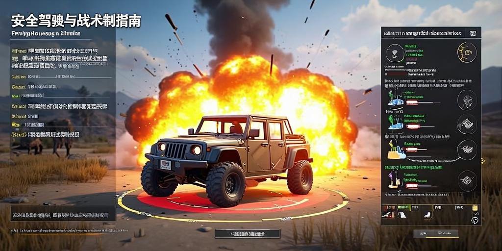 和平精英载具爆炸伤害解析，安全驾驶与站术反制指南，和平精英载具爆炸伤害机制与安全驾驶站术全解析  第1张