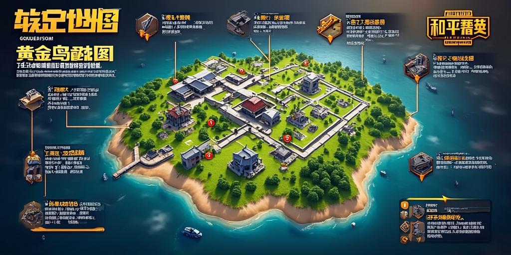 和平精英黄金岛地图攻略，轻松吃鸡的隐藏技巧大公开！和平精英黄金岛地图隐藏技巧，轻松吃鸡全攻略  第1张